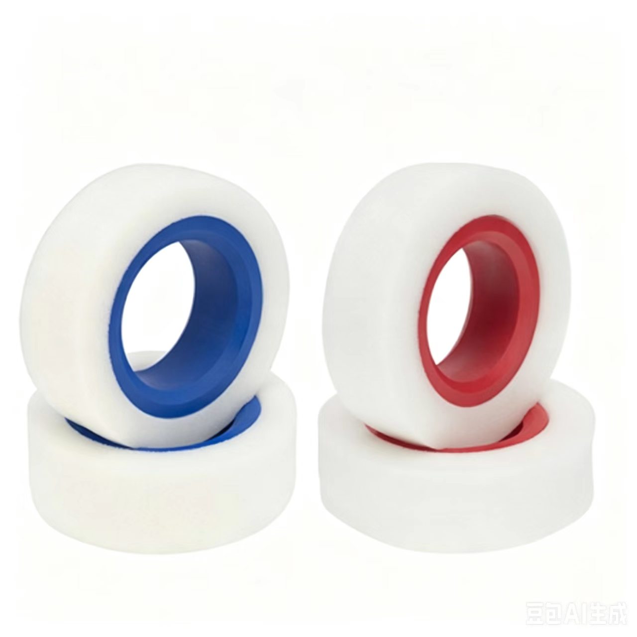 1/10 1/8 RC Crawler 2.2 inch 120mm Dual-Stage Foam Tire Inserts Pair - Blue