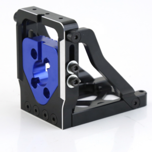 Traxxas XRT / X-Maxx CNC Aluminum Quick Release Motor Mount - Black + Blue