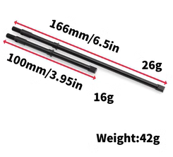 Axial RBX10 Ryft Tool Steel Rear Axle Shaft - Black