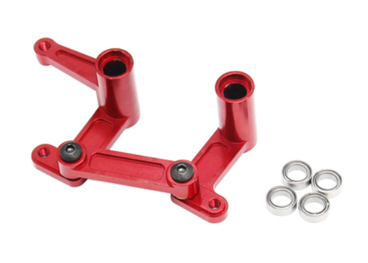 Traxxas Slash 2WD Aluminum Steering Link Rod Set - Red