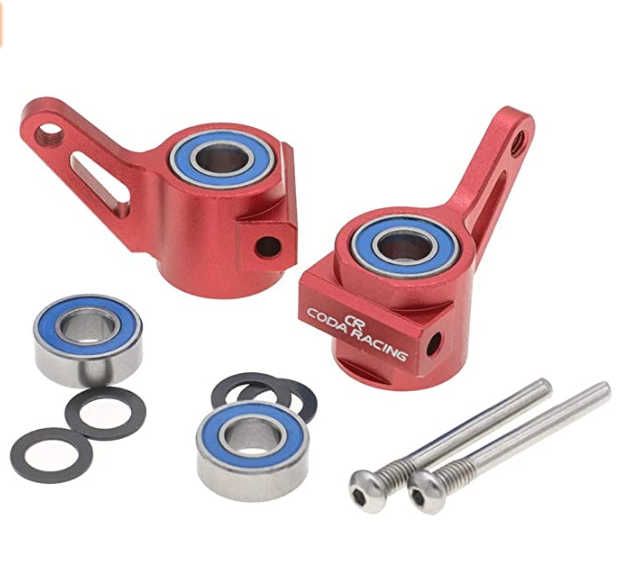 Traxxas Slash 2WD Aluminum Front Steering Blocks 3736 - Red