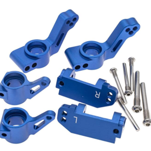 Traxxas Slash / Rustler 2WD Aluminum Steering Blocks, C-Hubs and Rear Hub Carrier Set - Blue