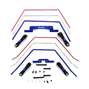 Traxxas Slash 2WD Front and Rear Anti-Roll Sway Bar Kit - Blue