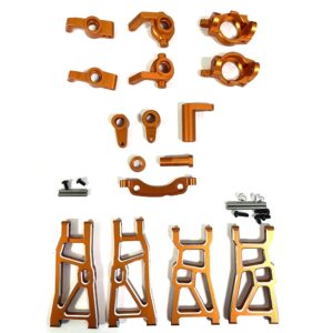 ZD Racing DBX-10 Aluminum 6-Piece Upgrade Parts Set - Orange
