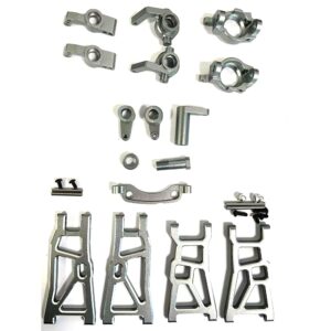 ZD Racing DBX-10 Aluminum 6-Piece Upgrade Parts Set - Silver