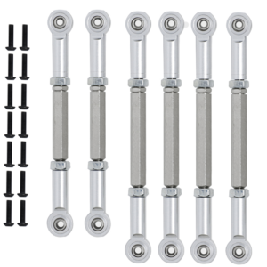 ECX 1/10 2WD Aluminum Link Rod Set - Silver