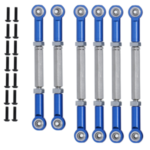 ECX 1/10 2WD Aluminum Link Rod Set - Silver