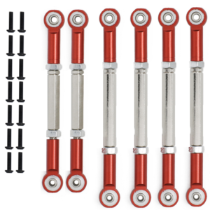 ECX 1/10 2WD Aluminum Link Rod Set - Silver