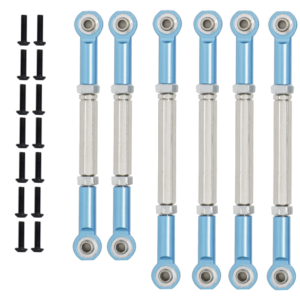 ECX 1/10 2WD Aluminum Link Rod Set - Silver