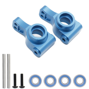ECX 1/10 2WD Aluminum Rear Axle Carriers with Bearings - Light Blue