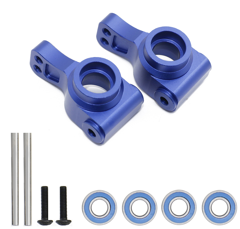 ECX 1/10 2WD Aluminum Rear Axle Carriers with Bearings - Blue