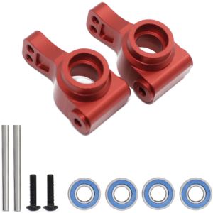 ECX 1/10 2WD Aluminum Rear Axle Carriers with Bearings - Red