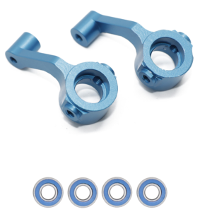 ECX 1/10 2WD Aluminum Steering Knuckles with Bearings - Light Blue