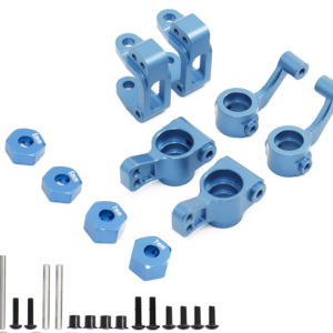 ECX 1/10 2WD Steering Knuckles, Front C-Hubs, Rear Axle Carriers and Coupler Set - Light Blue