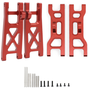 ECX 1/10 2WD Aluminum Front and Rear Suspension Arms Set - Red