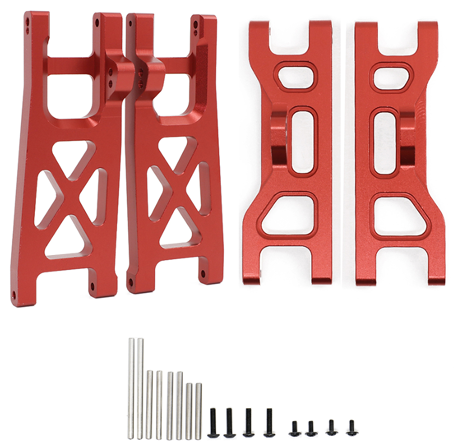ECX 1/10 2WD Aluminum Front and Rear Suspension Arms Set - Red