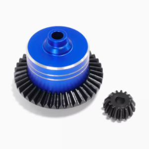 Tamiya XV-02 / TT-02 / TT-02B 45# Steel Differential Gear and 7075 Aluminum Differential Case Set - Blue Differential Ring Gear++