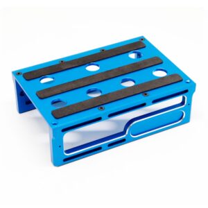 RC Car Maintenance Setup Stand for 1/10 and 1/8 On-Road Drift Short Course Cars - Blue