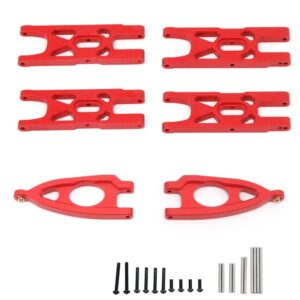 ARRMA Granite 2WD Aluminum Steering Blocks, Caster Blocks, Rear Hubs and Suspension Arms Set - Blue / Red