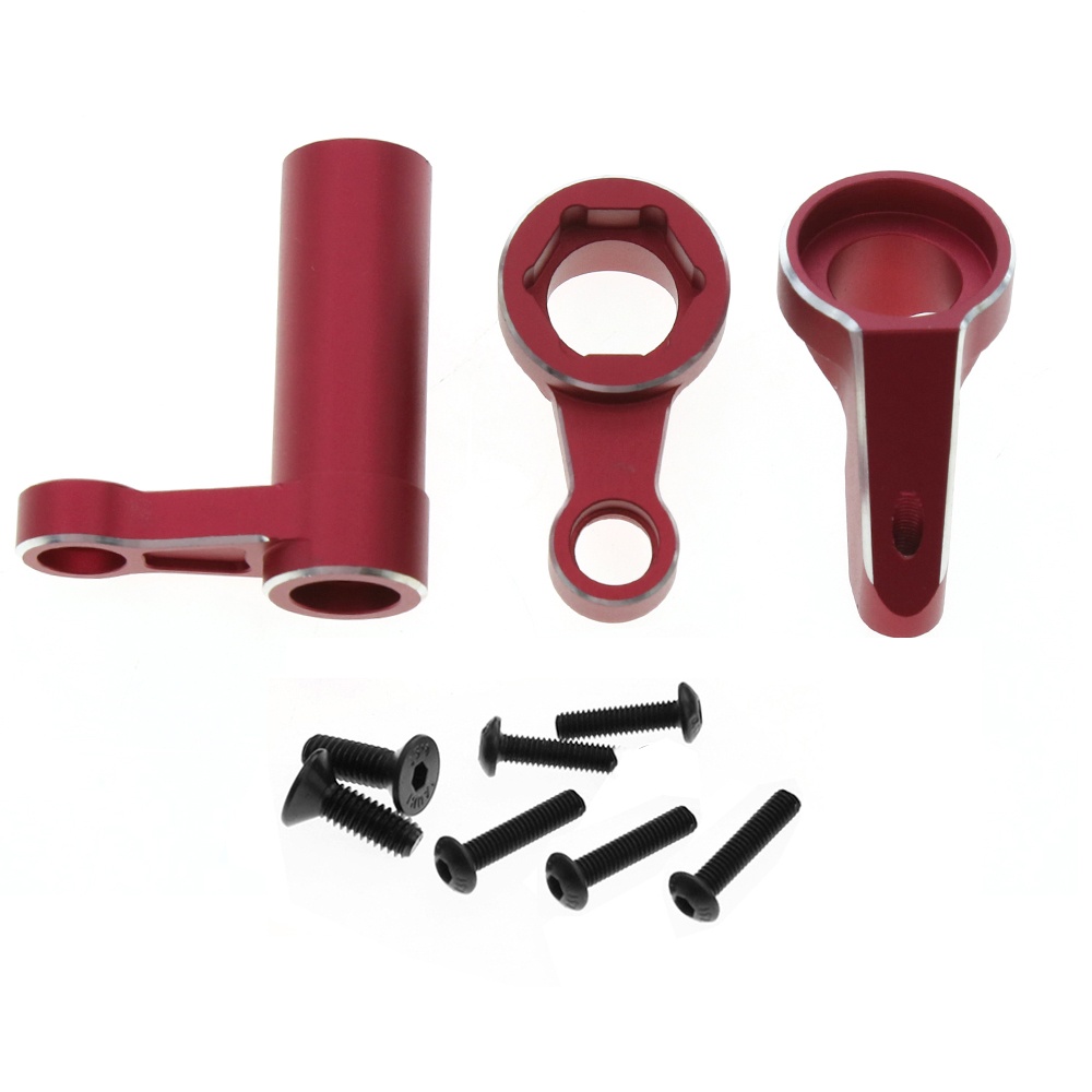 Traxxas Sledge 1/8 4WD Steering Assembly - Red