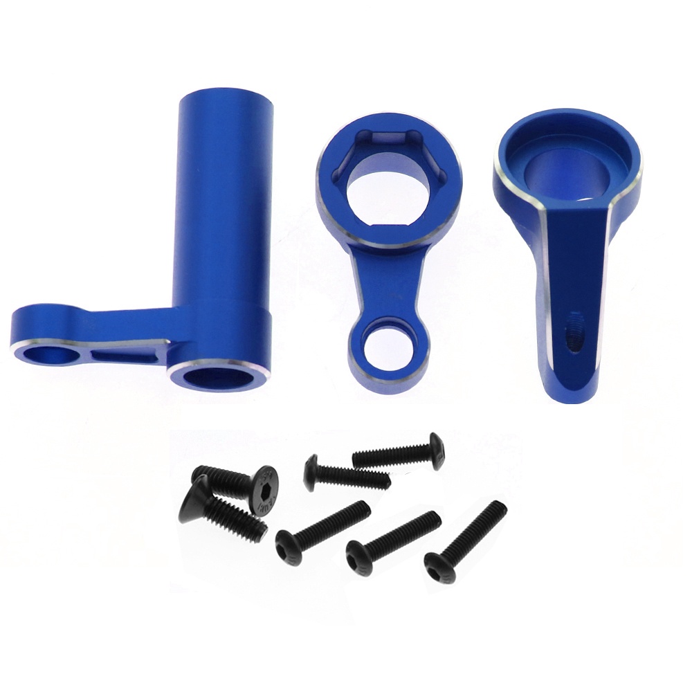 Traxxas Sledge 1/8 4WD Steering Assembly - Blue