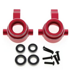 Traxxas Sledge 1/8 4WD Front Steering Knuckles with Bearings #9537 - Red