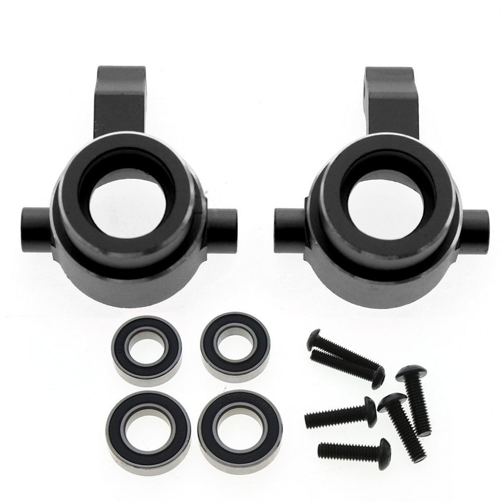 Traxxas Sledge 1/8 4WD Front Steering Knuckles with Bearings #9537 - Silver