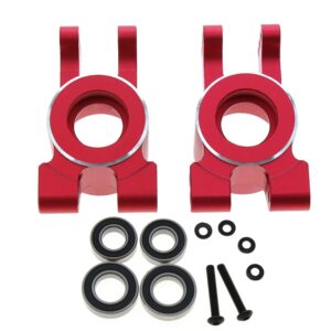 Traxxas Sledge 1/8 4WD Rear Axle Carriers with Bearings - Red