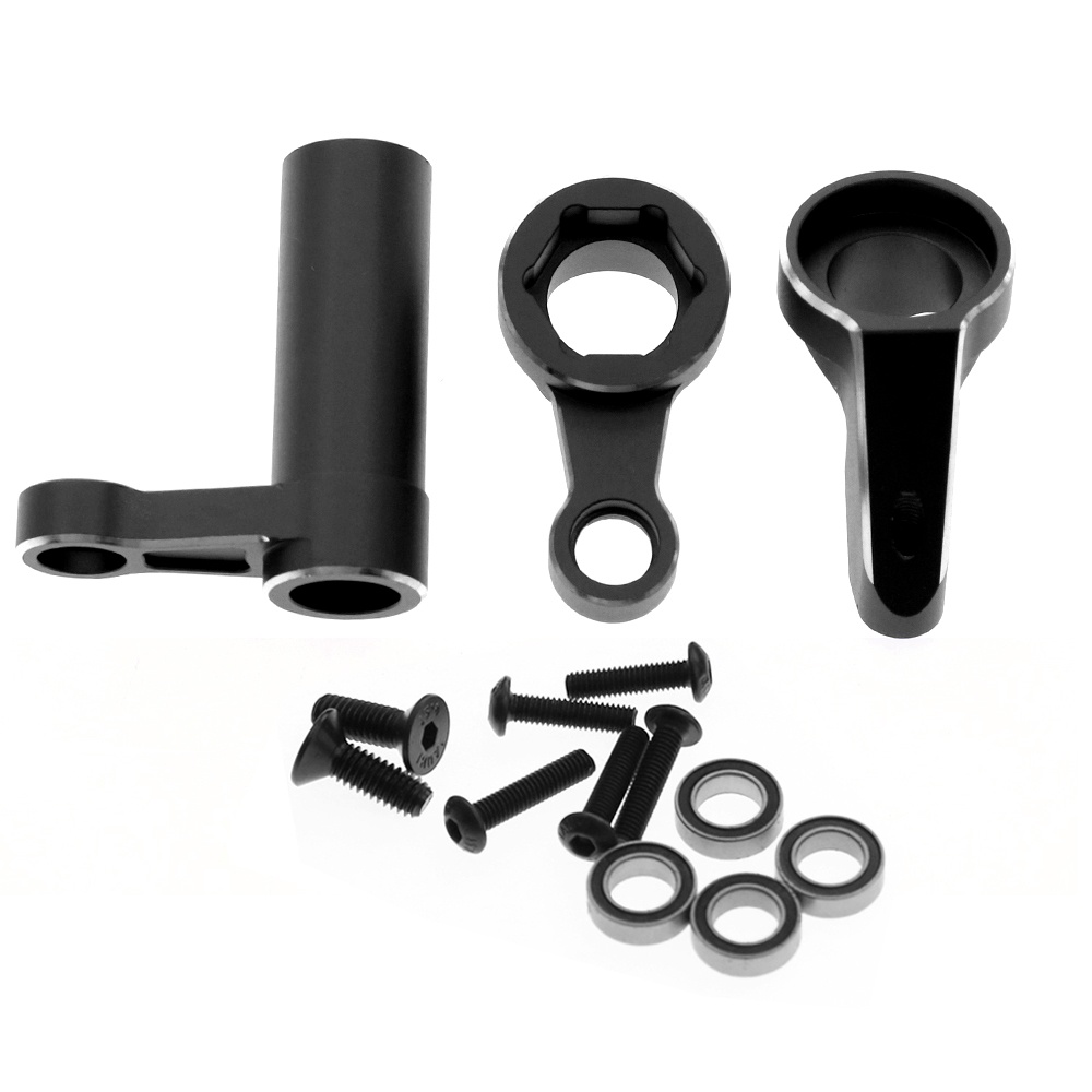 Traxxas Sledge 1/8 4WD Steering Assembly with Bearings - Silver