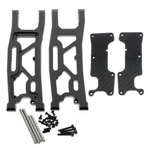Traxxas Sledge 1/8 4WD Rear Suspension Arms with Dustproof Carbon Guard - Silver