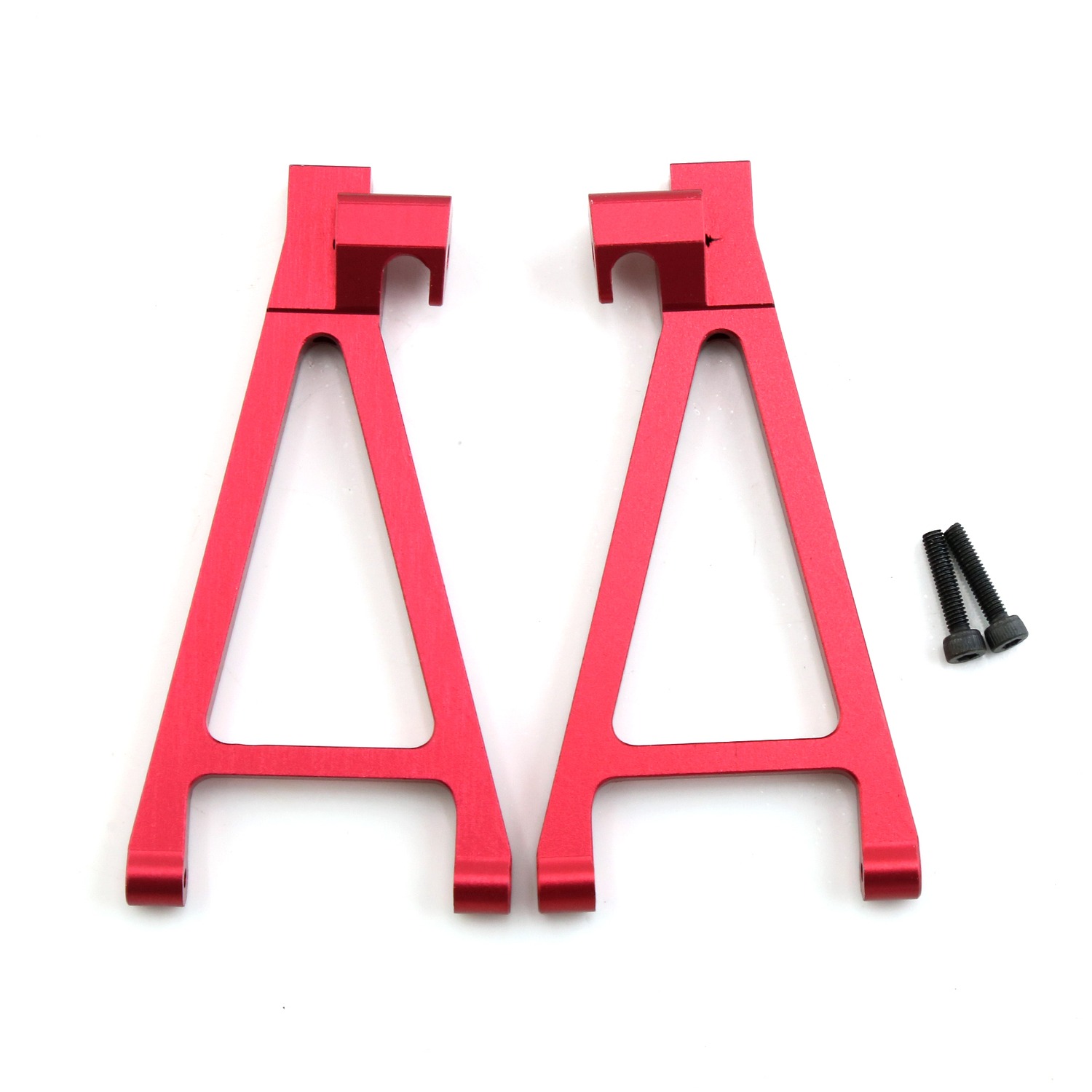 Traxxas 1/16 E-Revo / Slash / Summit Aluminum Rear Lower Suspension Arms - Red