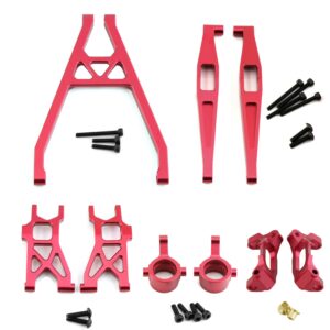 Axial Yeti Jr AX90052 / AX90069 Aluminum 5-Piece Aluminum Upgrade Parts Set - Red