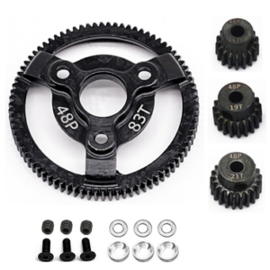 Traxxas Slash 2WD / Drag Slash 48P Steel Spur Gear Set 83T+19T+20T+21T