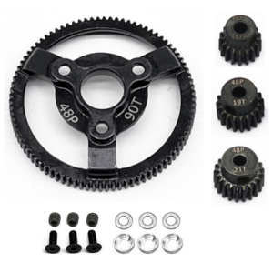 Traxxas Slash 2WD / Drag Slash 48P Steel Spur Gear Set 90T+19T+20T+21T