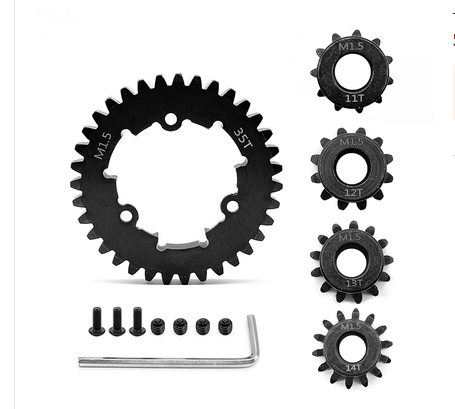 Traxxas X-Maxx 6S / 8S and XRT 1.5 Mod 35T Spur Gear and Pinion Gear Set 35T+11-12+13+14