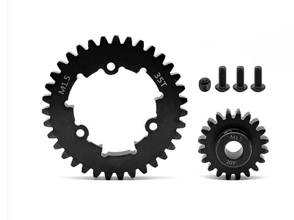 Traxxas X-Maxx 6S / 8S and XRT 1.5 Mod 35T Spur Gear with 35T+20T Pinion Gear