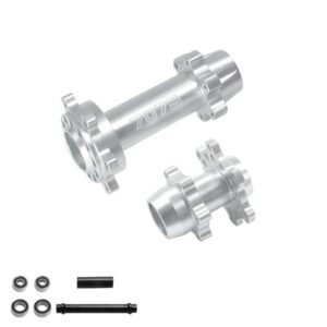 Losi 1/4 Promoto-MX Front and Rear Wheel Axles - Silver