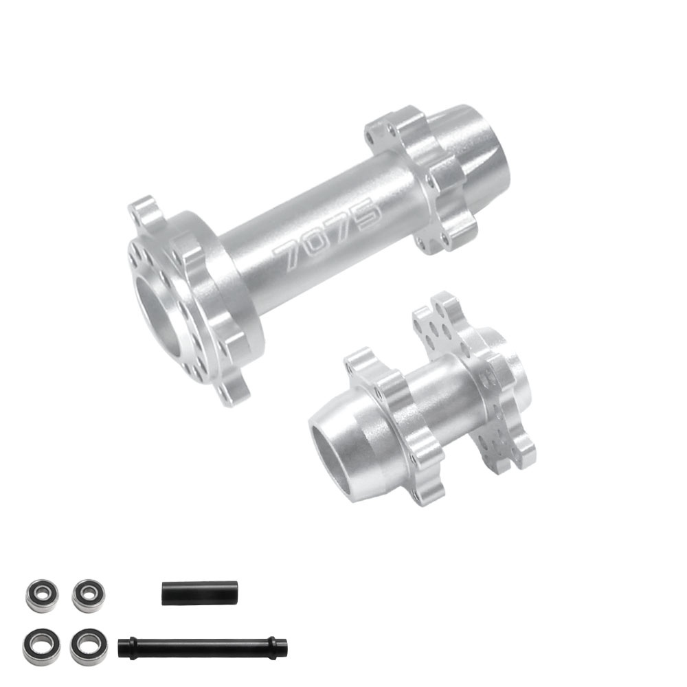 Losi 1/4 Promoto-MX Front and Rear Wheel Axles - Silver
