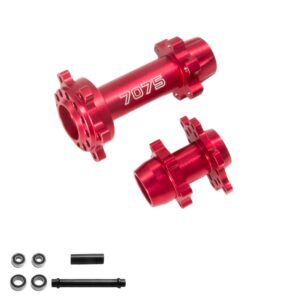 Losi 1/4 Promoto-MX Front and Rear Wheel Axles - Red