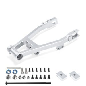 Losi 1/4 Promoto-MX Rear Swing Arm with Chain Adjuster - Silver