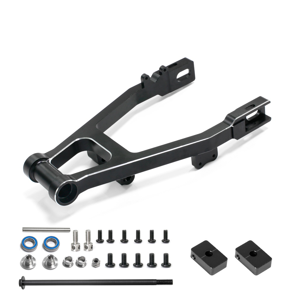 Losi 1/4 Promoto-MX Rear Swing Arm with Chain Adjuster - Black