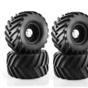 1/10 RC Tire and Wheel Set 133mm - Black / White
