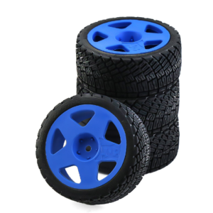 1/10 RC Tire and Wheel Set 67mm - Blue