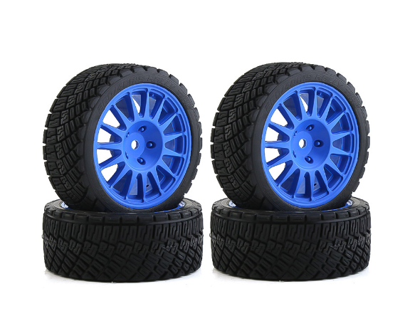 1/10 RC Tire and Wheel Set 67mm - Blue