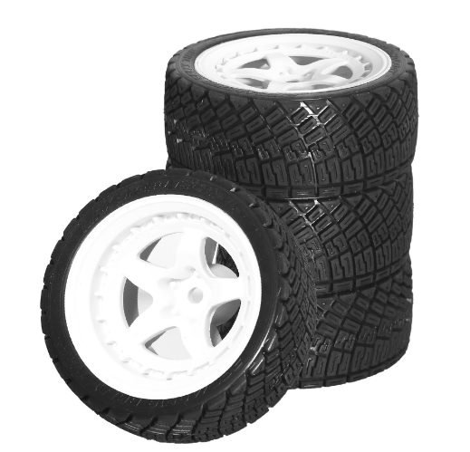 1/10 RC Tire Set 68mm - White