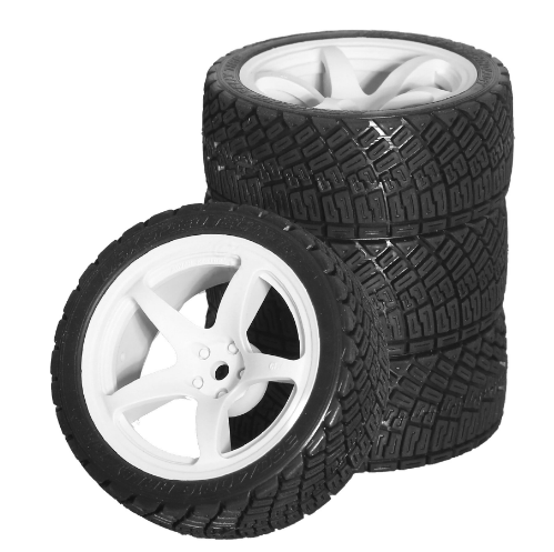 1/10 RC Tire Set 68mm - White