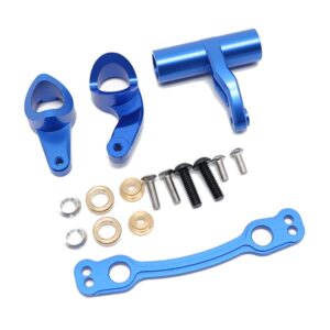 1/8 ARRMA Blue Aluminum Front Steering Assembly Set for Kraton, Typhon, Senton, Talion