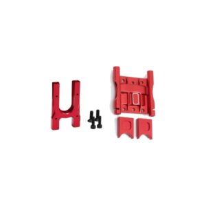 1/8 ARRMA Red Aluminum Center Differential Cover and Front Mount Set for Typhon, Talion, Outcast, Limitless