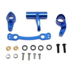 1/8 ARRMA Blue Aluminum Front Steering Assembly Set with Bearings for Kraton, Typhon, Senton, Talion