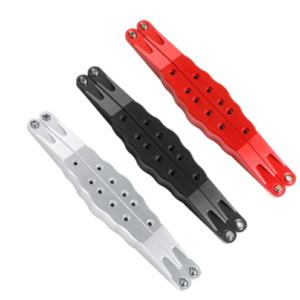 Losi Super Baja Rey 2.0 CNC Aluminum Rear Lower Chassis Brace - Black / Red / Silver